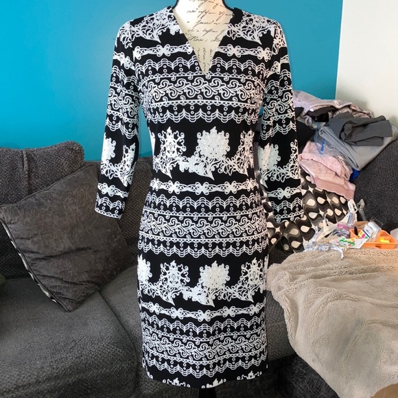 Beige by eci Pencil Dress, Small - Picture 1 of 7